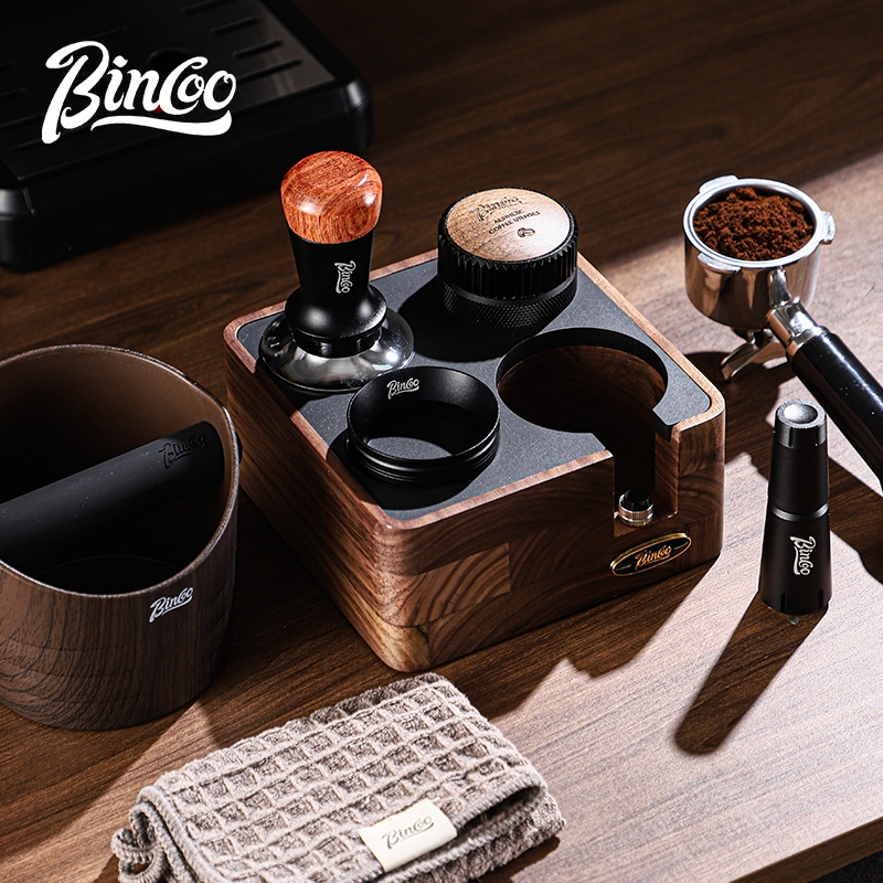 Espresso Tamper Set - BINCOO Portafilter Storage Base Set 51MM