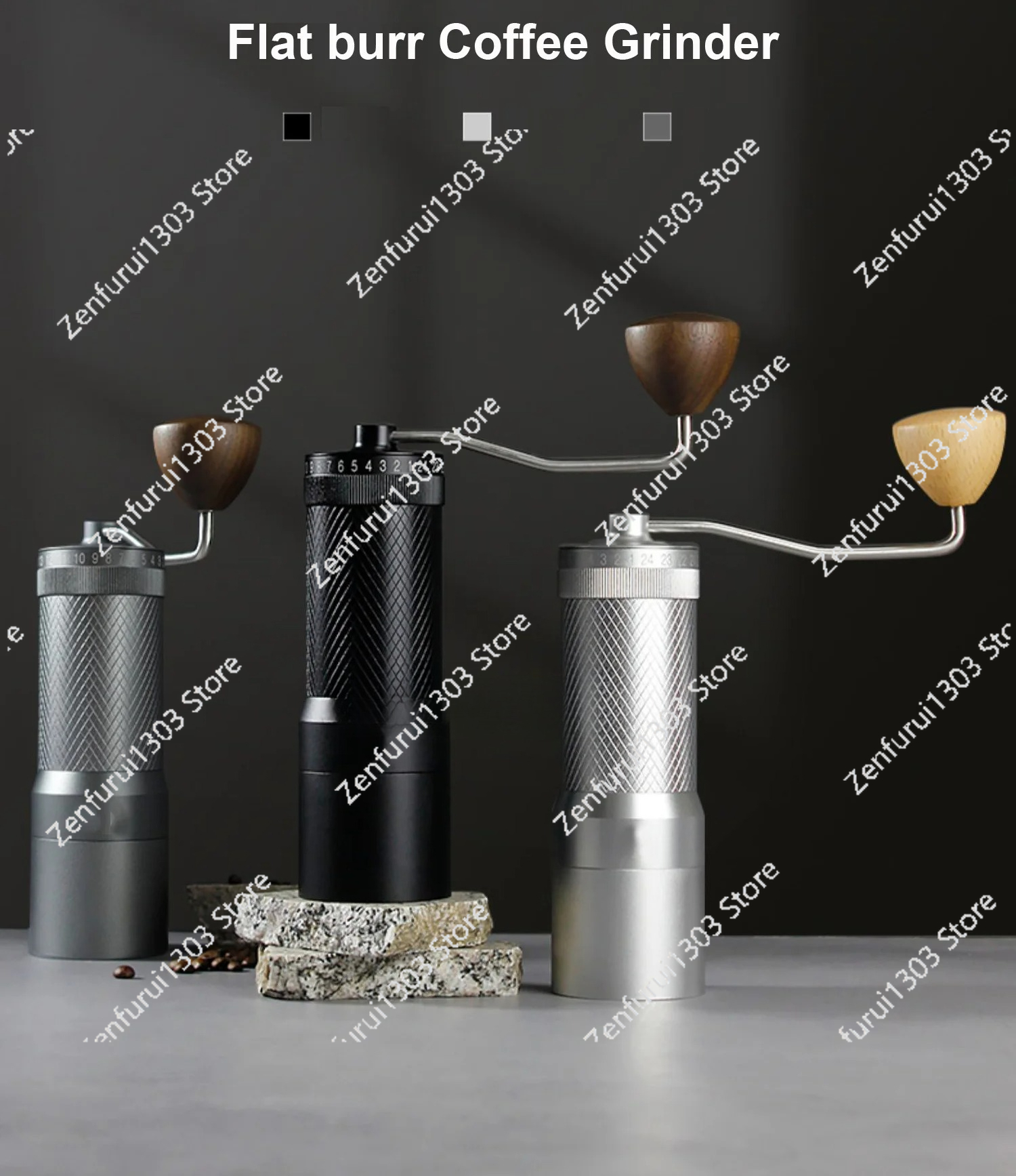 Professional Manual Coffee Bea - Coffee Grinder Burr Flat のレビューと価格