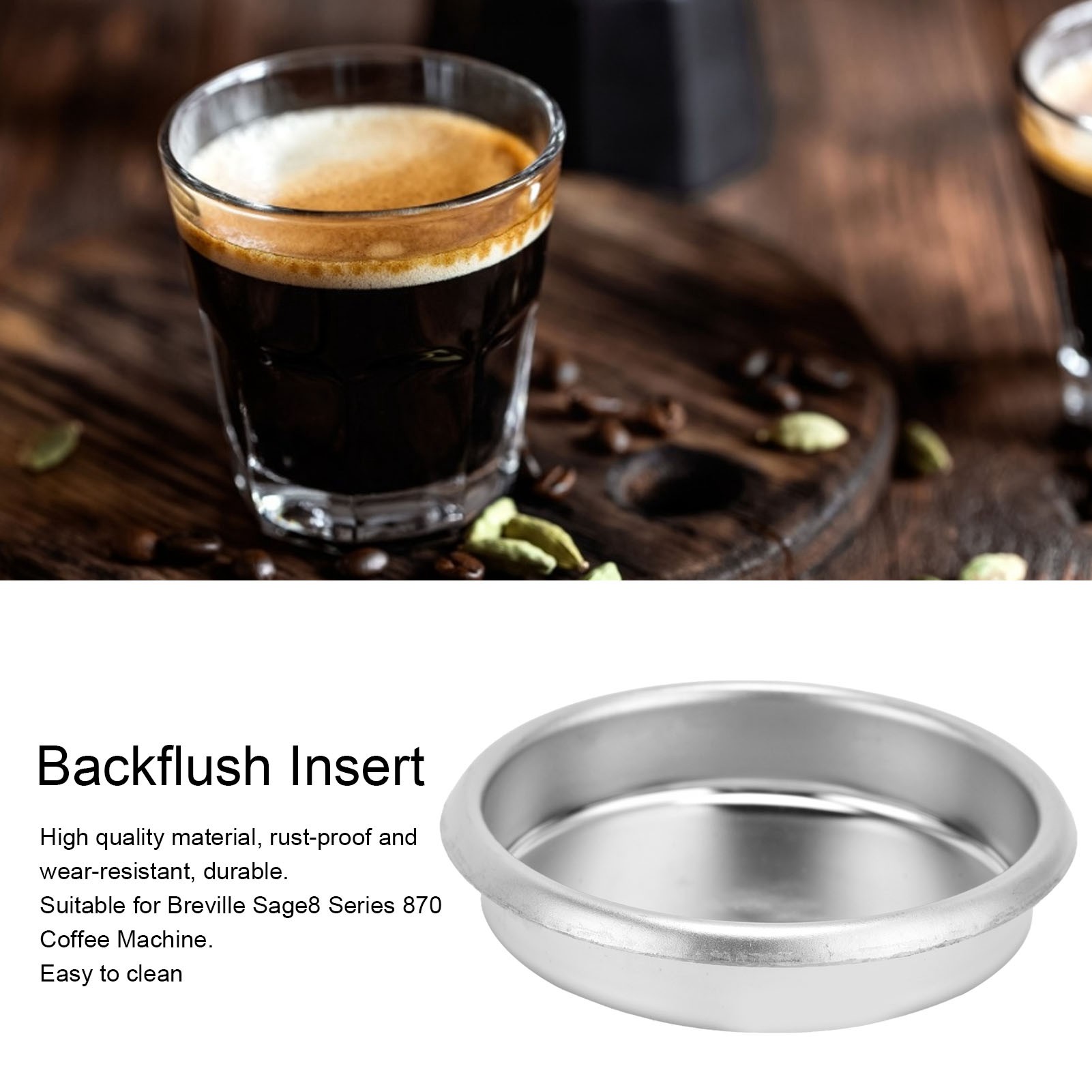 54mm Coffee Machine Stainless  - Blind Filter Disc のレビューと価格