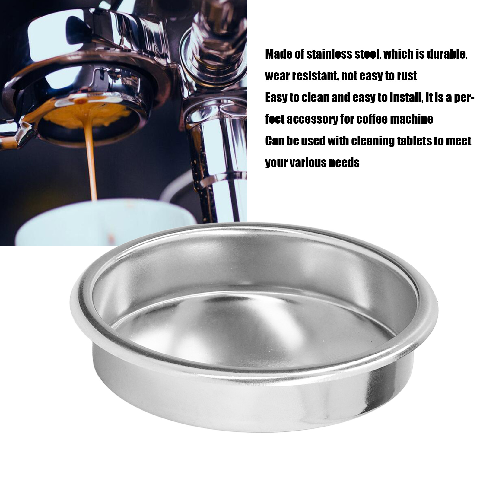 58mm Stainless Steel Backflush - Blind Filter Disc のレビューと価格