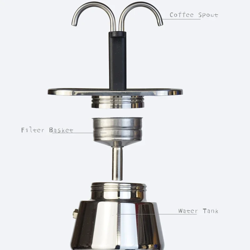 200ML Mini Moka Pot Double Tub - Coffee Equipment Tools のレビューと価格