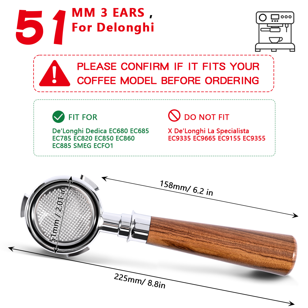 51mm Coffee Bottomless Portafi - Coffee Equipment Tools のレビューと価格