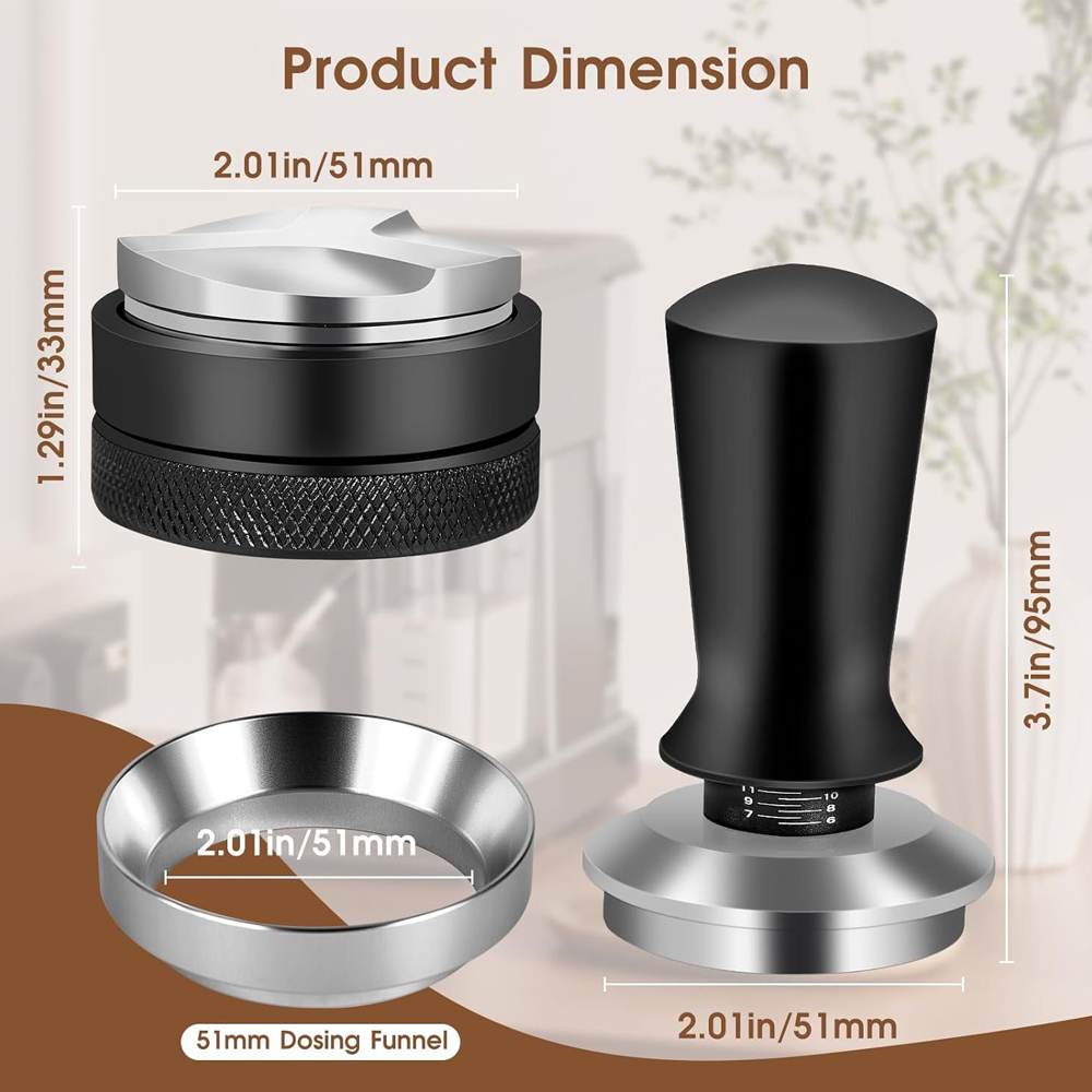 Coffee Distributor 58mm 53mm 5 - Espresso Tamper Set のレビューと価格