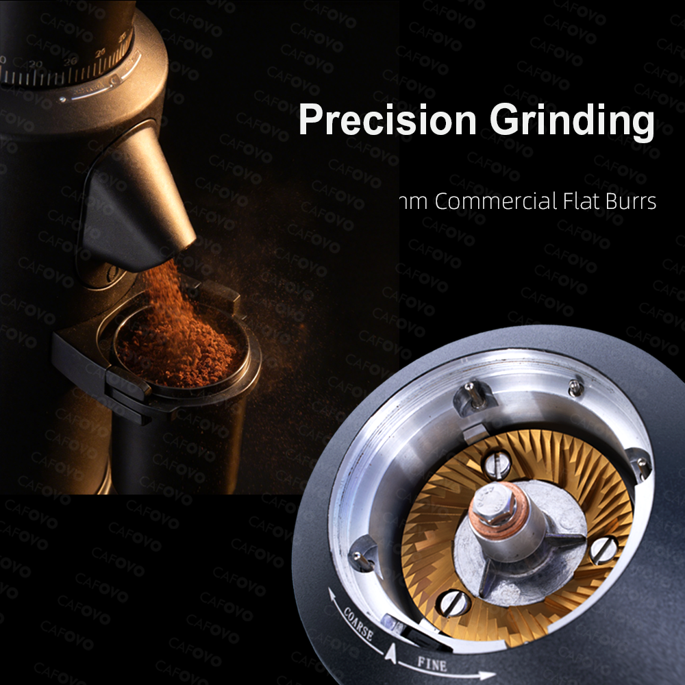 CAFOVO G864FV Variable Speed C - Coffee Grinder Burr Flat のレビューと価格