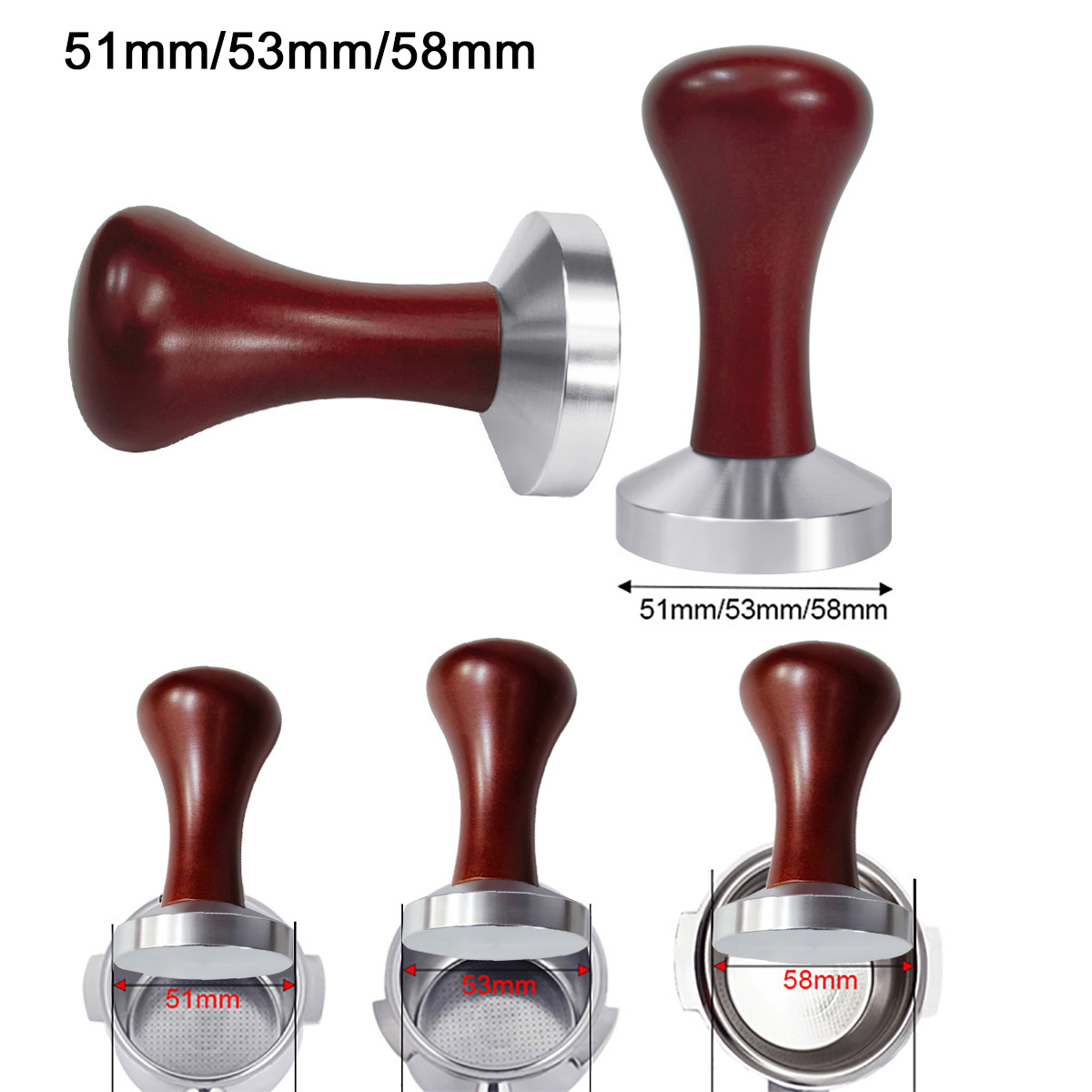 51mm 53mm 58mm Espresso Tamper - Espresso Tamper Set のレビューと価格