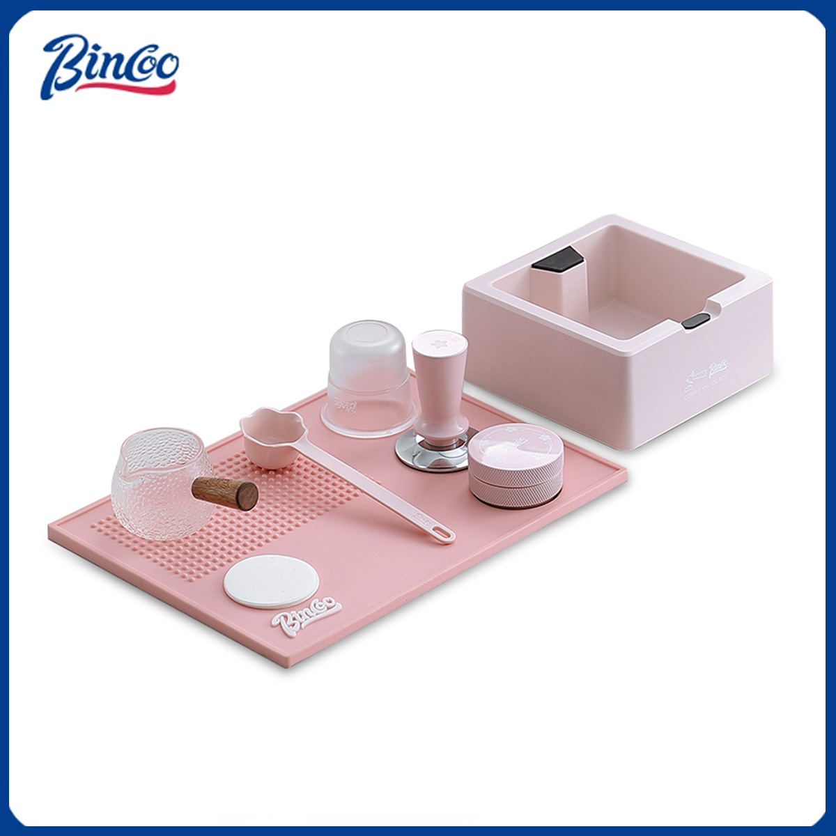 Bincoo Pink Espresso 51mm-58mm - Espresso Tamper Set のレビューと価格