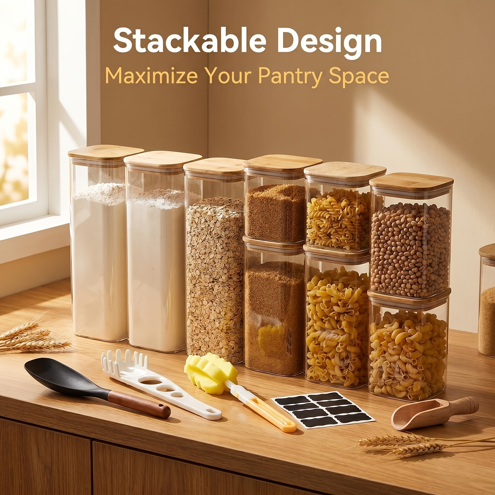 6/9pcs Set of Glass Storage Ja - Coffee Equipment Stores のレビューと価格