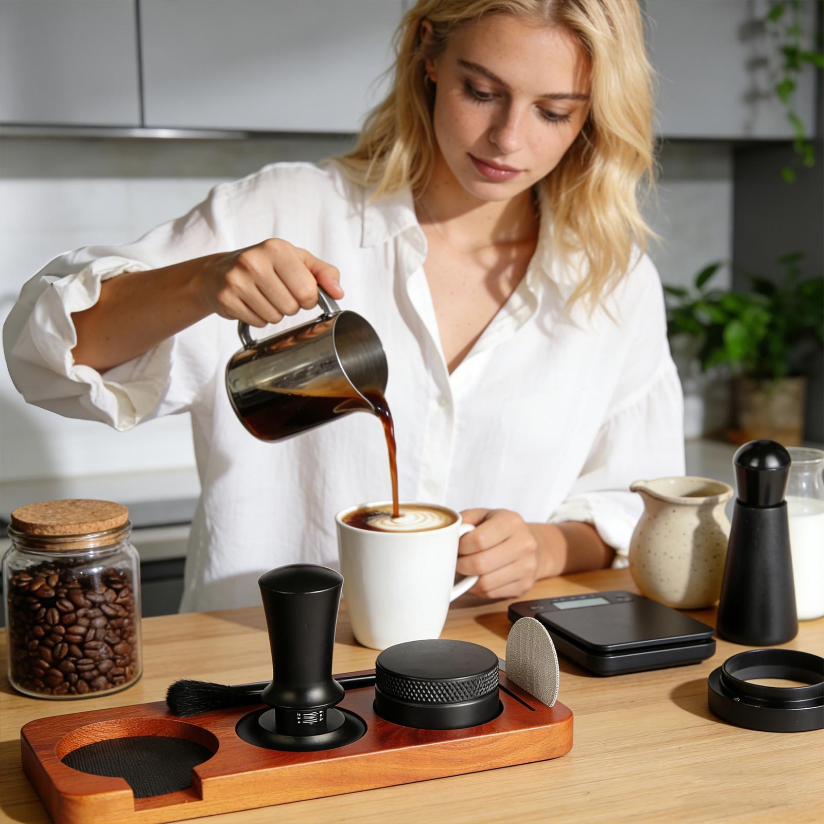 7Pcs Espresso Accessories Kit, - Espresso Tamper Set のレビューと価格