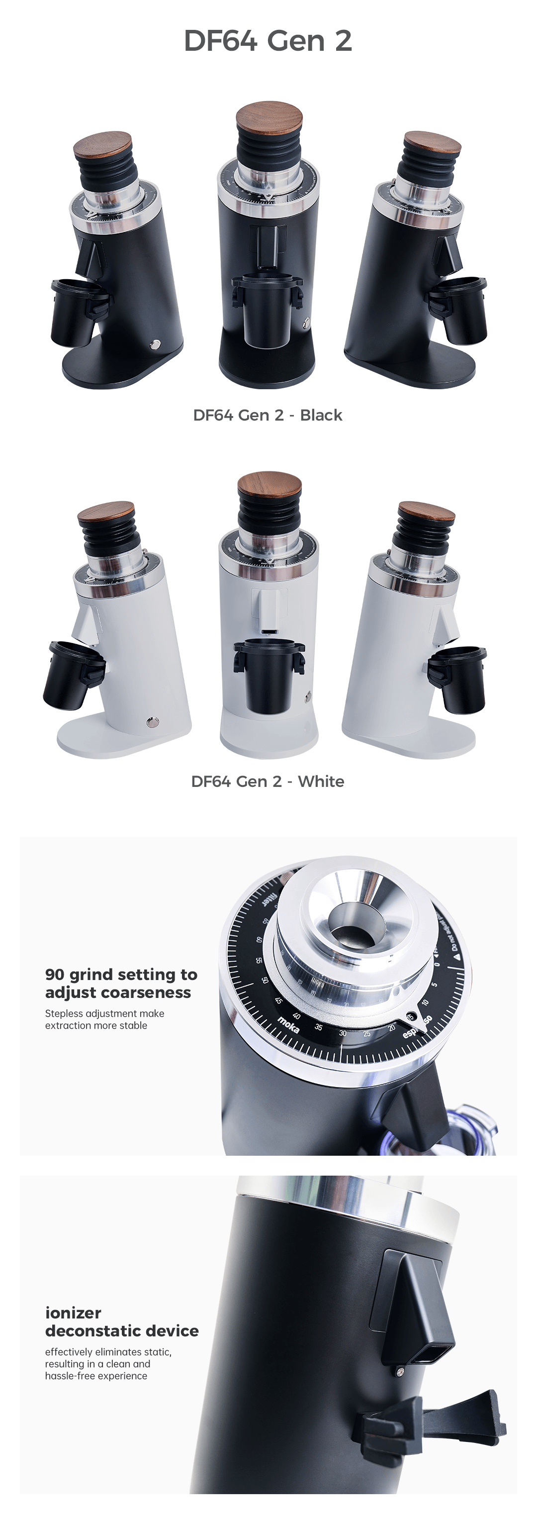 Gen2 DF64 Home Electric Coffee - Coffee Grinder Burr Flat のレビューと価格