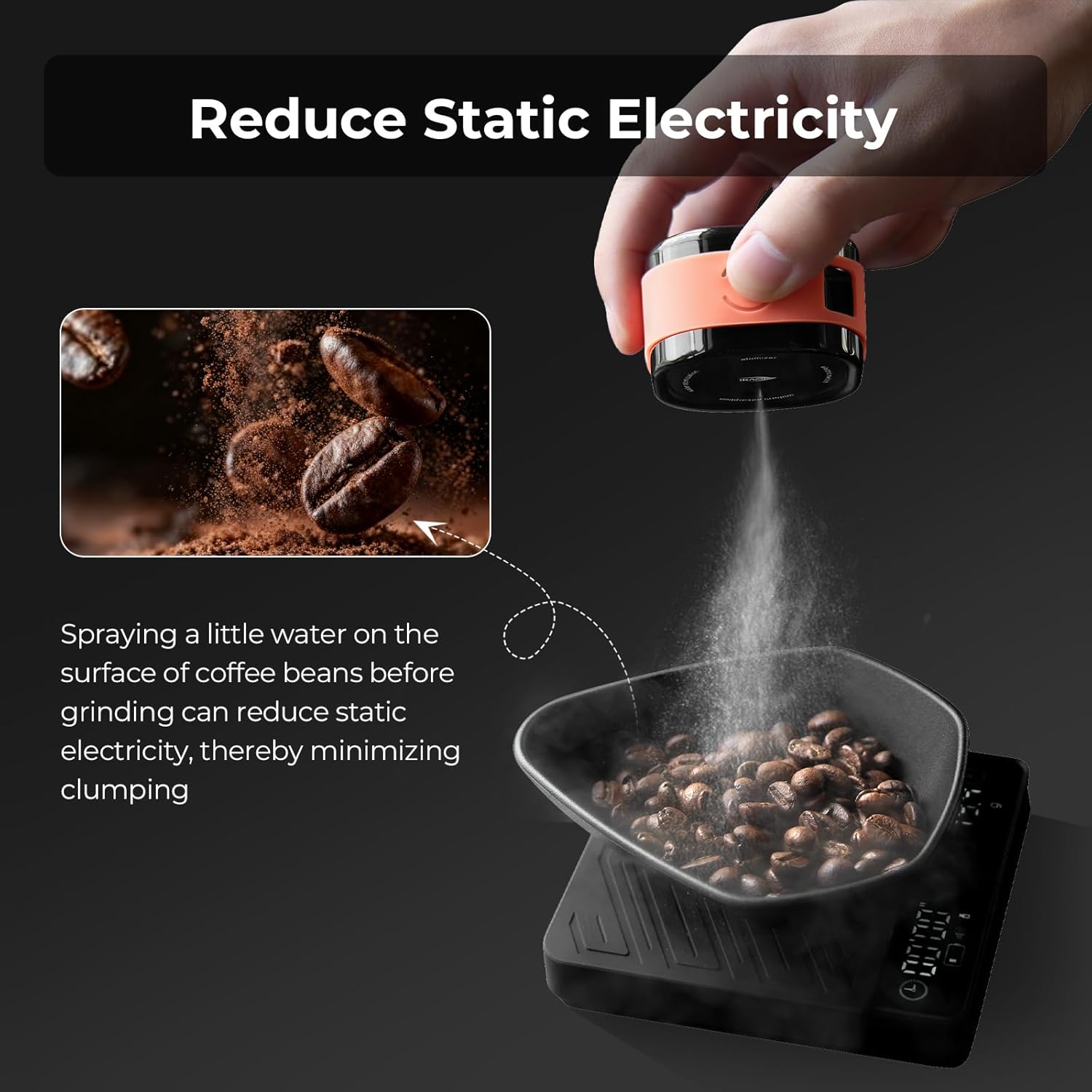 IKAPE Coffee Bean Atomizer,20m - Espresso Tamper Set のレビューと価格